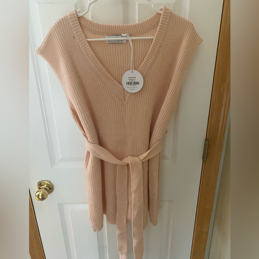 Petal & Pup Pink Sweater Style Romper